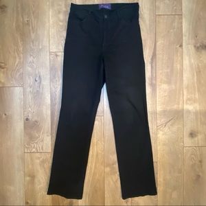 NYDJ Black Straight Leg Jeans 10